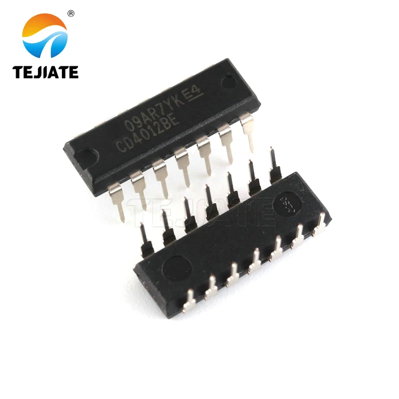 

10pcs/lot CD4012BE CD4012 DIP14 new and Original in stock