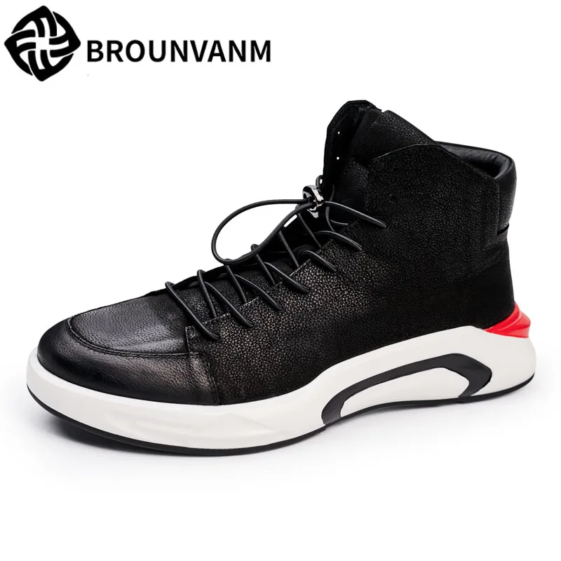 

High Poincare shoes all-match Korean winter fashion leather cashmere Riding male boots cowhide cashmere casual bootss