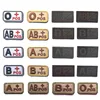 Cool Fashion Blood Type Patch Chapter A+B+AB+O+ Front POS A-B-AB-O Negative NEG Blood Type Patch Group Tactical Military Badge ► Photo 1/6