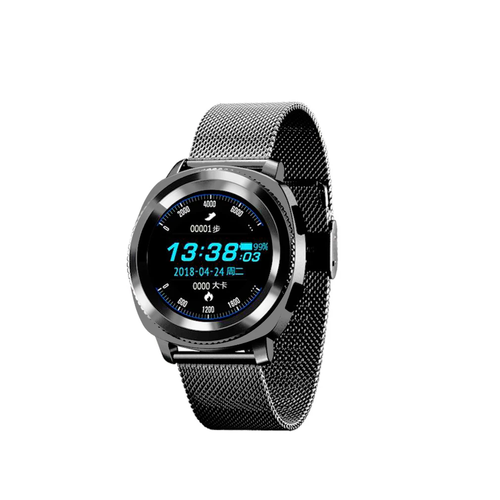 

L2 IP68 Waterproof Sport Smart Watch Steps Sleep Monitor Heart Rate Multiple Sports Bluetooth with Stainless Steel Band