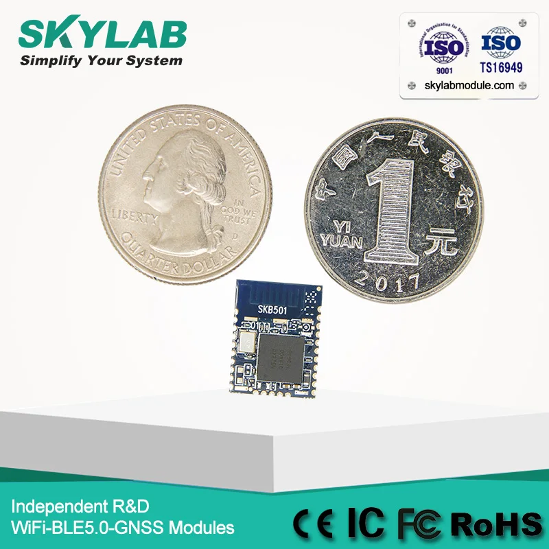 SKYLAB nRF52840 чип QIAA Bluetooth 5 сетчатый модуль с низкой мощностью|Приемник и антенна GPS| |