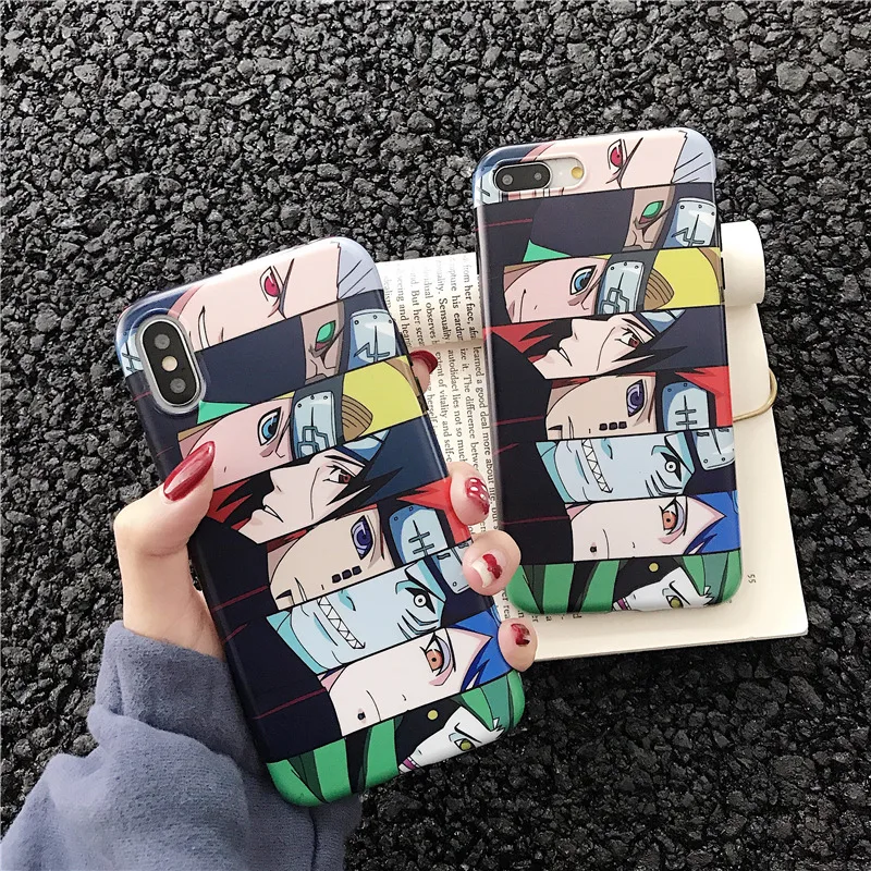 

Cool Japan Anime Naruto mens case for Apple iphone X 6 6S 7 8 Plus XR XS MAX silicone back cover cartoon Kakashi soft shell capa