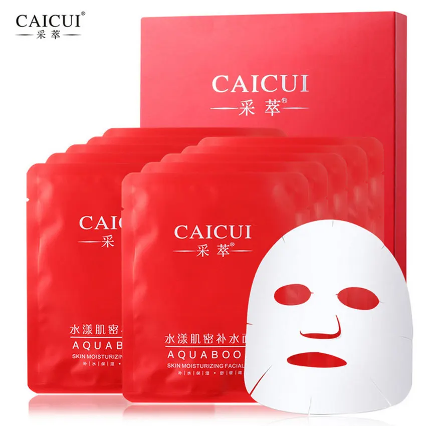 CAICUI красный гранат маска для лица экстракт растений увлажняющая глубокое увлажнение и отбеливание Массажная маска для лица Уход за кожей 1 шт