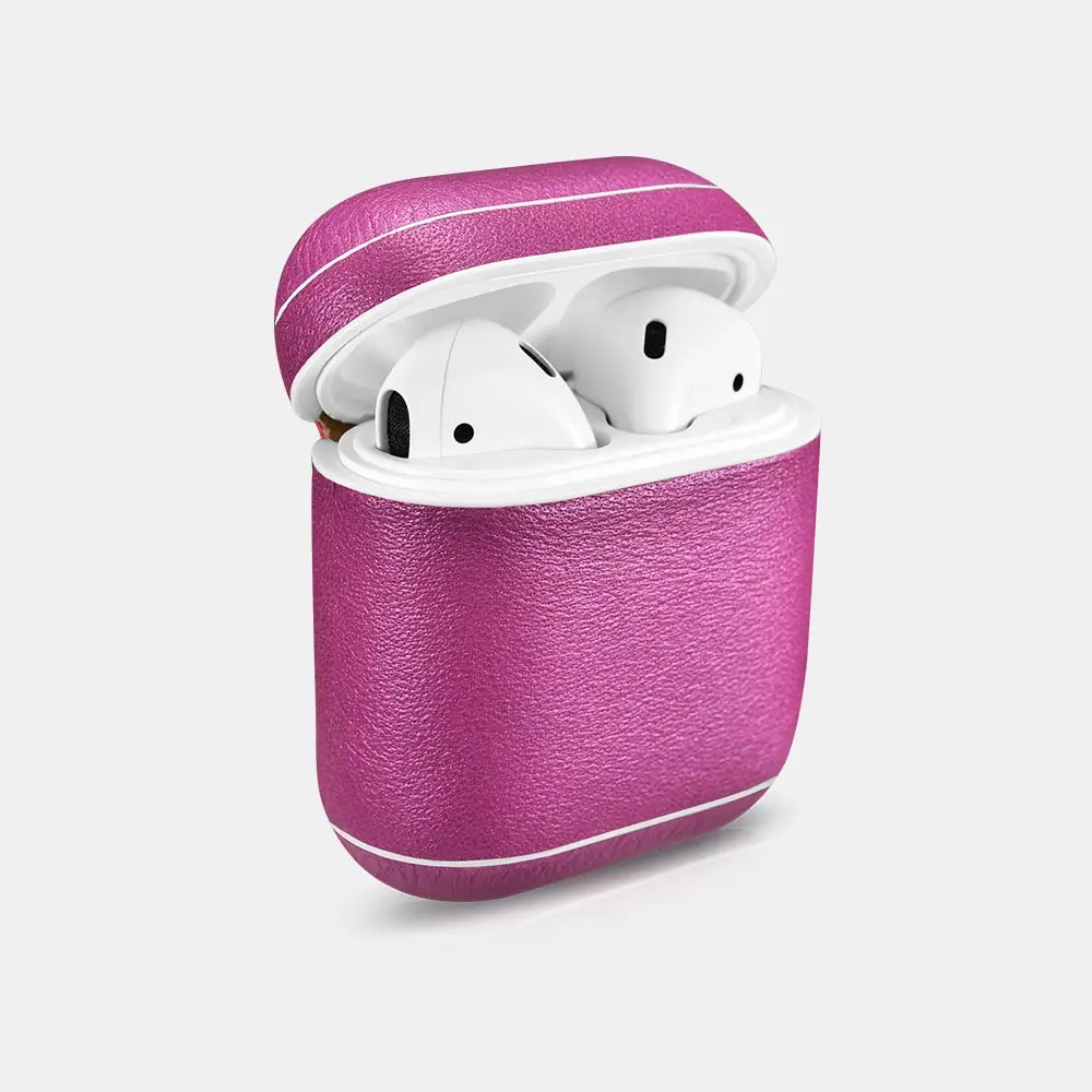 Icarer модная классическая серия блестящий чехол из натуральной кожи для Apple Airpods противоударный защитный чехол для наушников