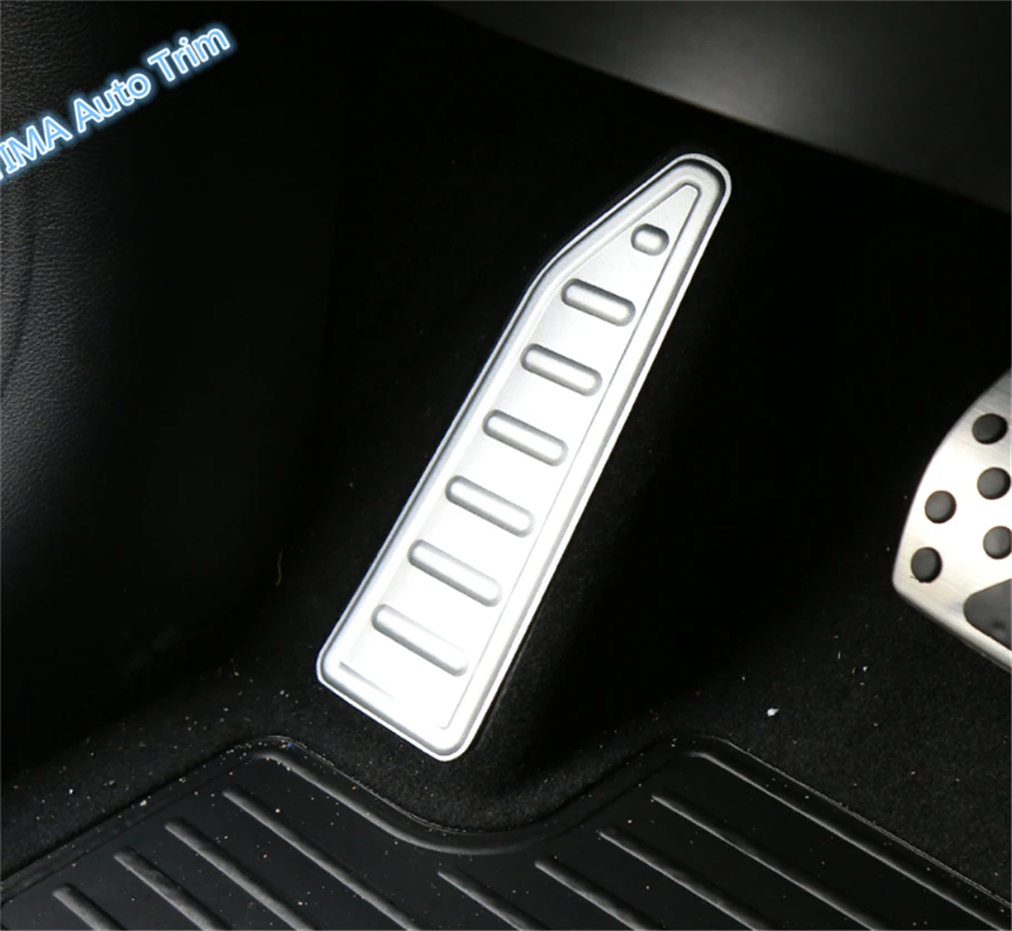 Lapetus Car Styling Left Side Foot Pedal Rest Plate Cover Trim 2 Colors Fit For Jeep