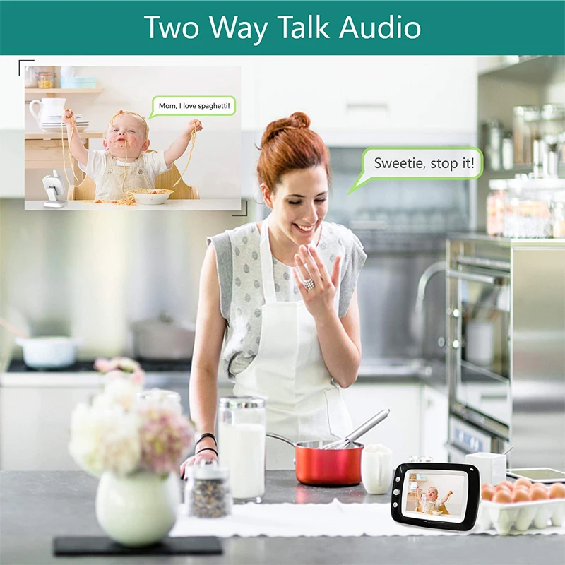 Lullaby 3 5 &quotЖК экран цифровой видео детский монитор 2 Way Talk безопасность