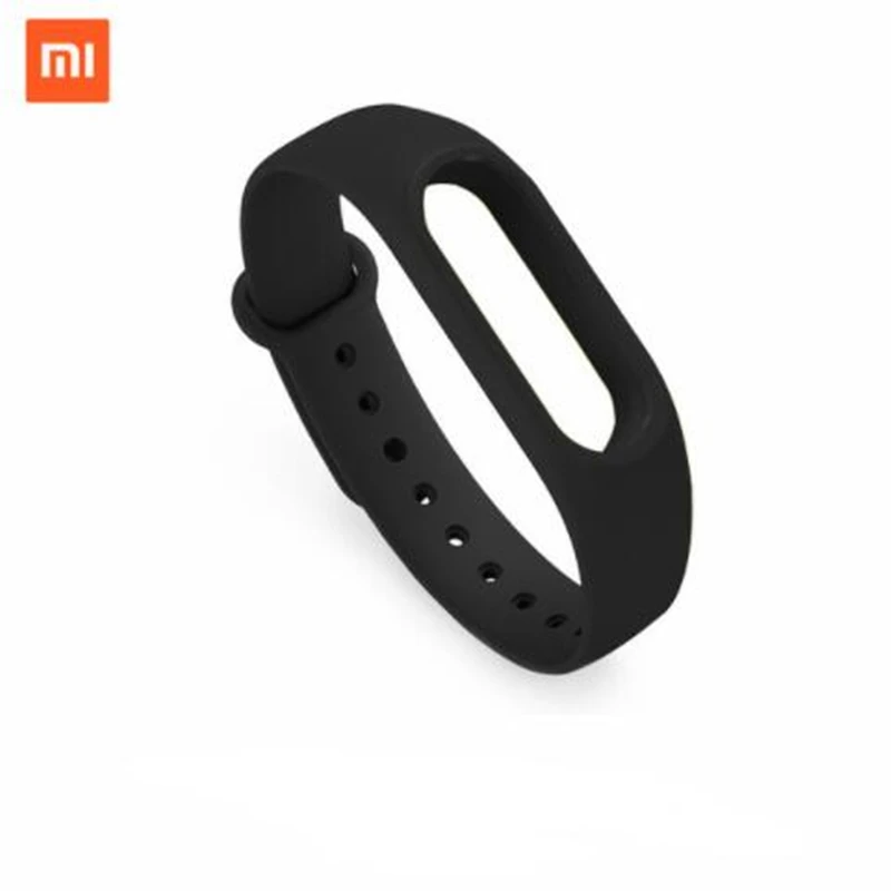 Xiaomi mi ремешок 2 ремешка ремешок силиконовый цветной браслет для mi Band 2 аксессуары Smartband аксессуары - Цвет: black