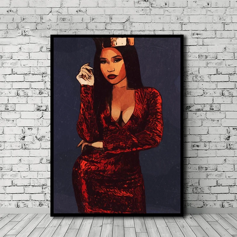 

Nicki Minaj Poster Canvas Print Wall Art Home Decor No Frame