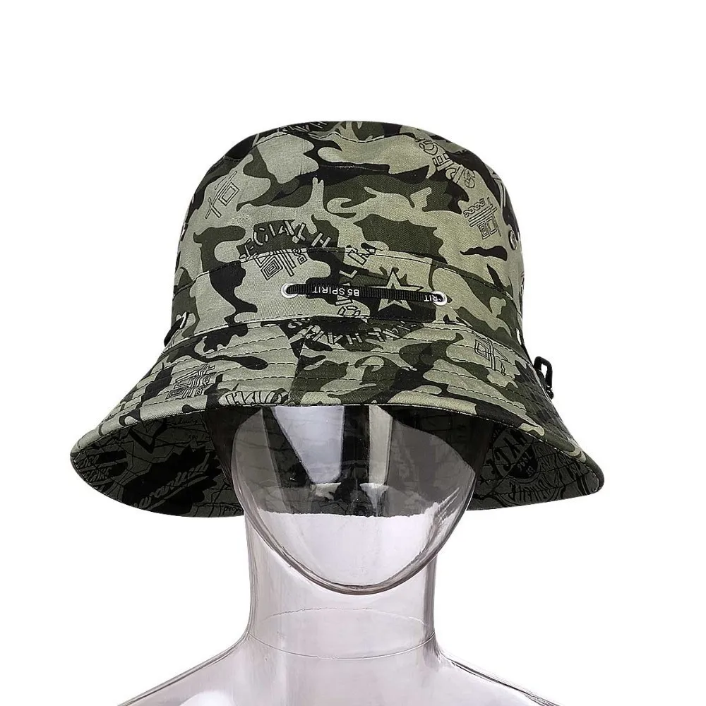 Лето г. мужские Для женщин камуфляж военные хип-хоп Панама горячие широкополая шляпа шапки для рыбака Z2