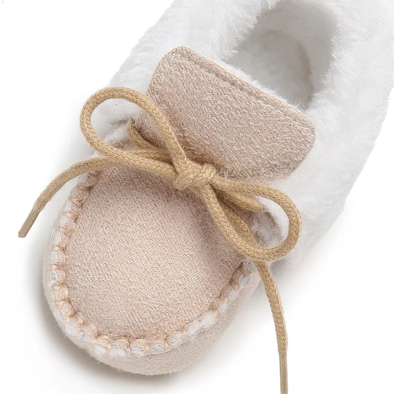 Sapatos de Bebê Sapatos de Pele de lã Meninas do Bebê Botas de Pele Botas de Bebê Inverno Botas Crianças Quentes Carneiro Couro Genuíno Menino 25 Mamãe e Bebê