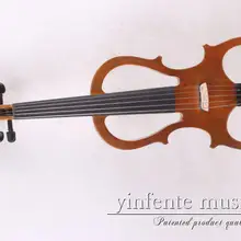 5 струн 16 ''электрическая ВИОЛА ТИХИЙ твердый деревянный корпус мощный звуковой чехол лук желтый цвет