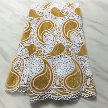 

Nigerian Lace Fabric african lace fabrics guipure lace fabric high quality african cord lace fabric for wedding dress pl75-30