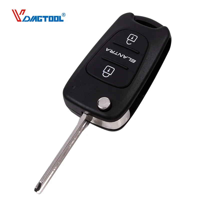 

New style 3 Buttons Folding Flip Remote Car Key Shell Car Key Blanks for Hyundai Elantra flip remote key shell with HYN14 blade