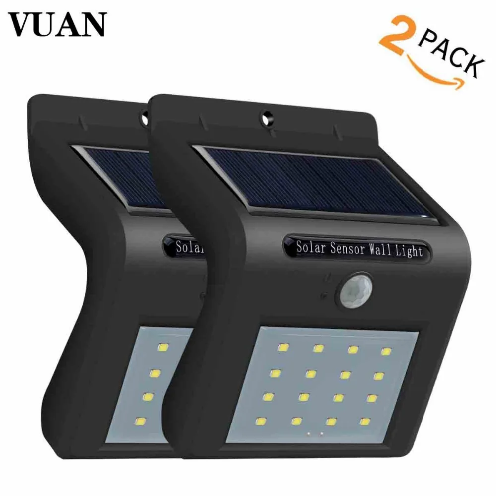 

16LED Solar Sensor Lights outdoor Wireless LED Solar Motion Detection Sensor Waterproof Wall Spotlights for Wall Driveway Patio