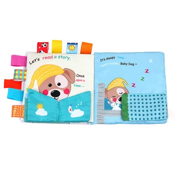 

Reusable Animal Sound Cute Bed Cloth Book Soft Crib Washable Educational Baby Toy Early Learning Intellectual Development