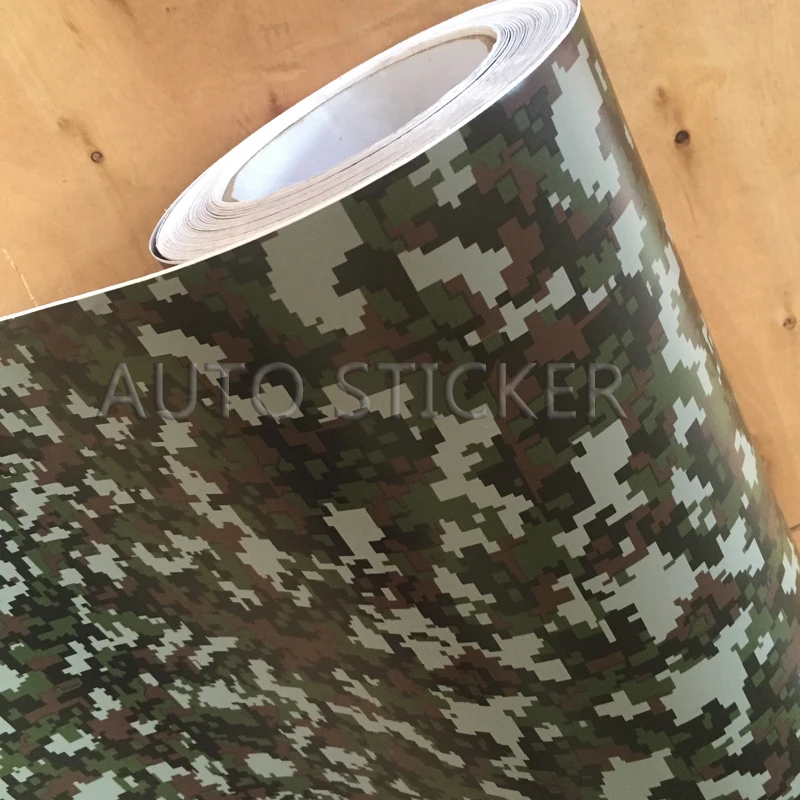 army green digital camo vinyl car wrap 2
