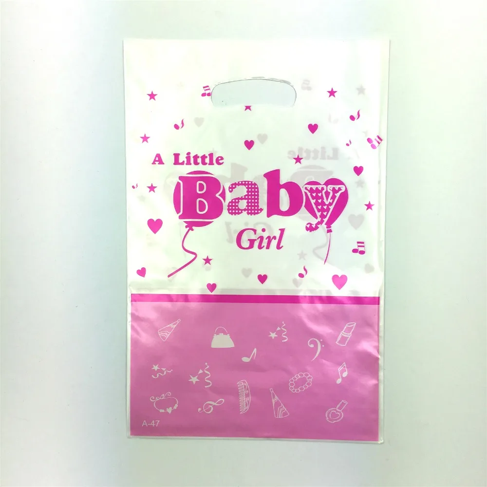 12pcs Little Baby girl boy PE printed plastic candy gift