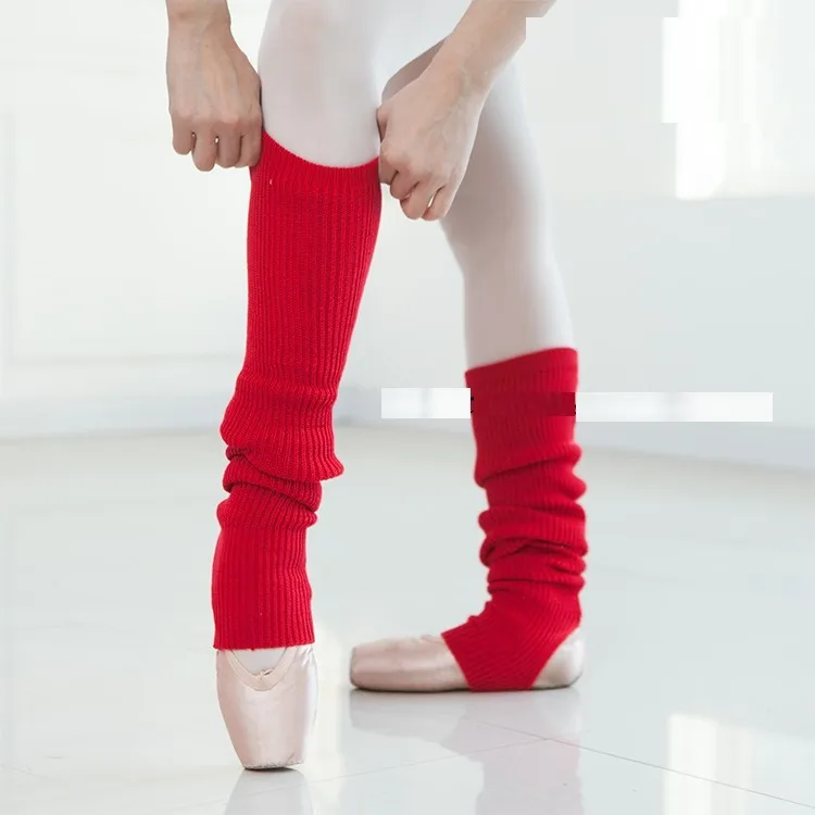 Длинные/короткие носки для латинских танцев, женские теплые трикотажные изделия, Зимние гетры для взрослых, вязаные гетры для женщин