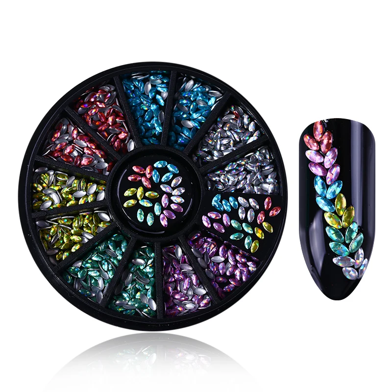 

Nailgraphic Horse Eye Nail Studs 3D Nail Decoration in Wheel Chrome Manicure Nail Laser DIY Nail Decorations UV Gel Polish