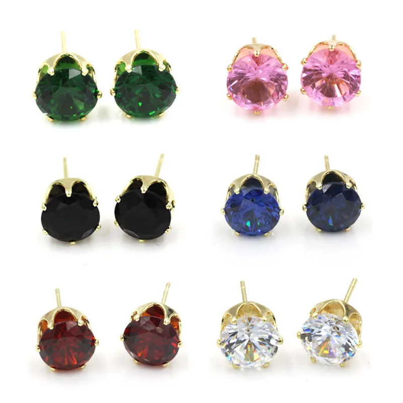

Women's simple Earrings Fashion Cubic Zirconia Stud Earrings Ladies Gifts Dropshipping