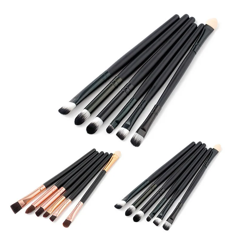 

6PCS Makeup Brushes Tools Eye Make up brush kit Eye Shadows Eyeliner Eyebrow Brush set pinceis Cosmetics pincel maquiagem