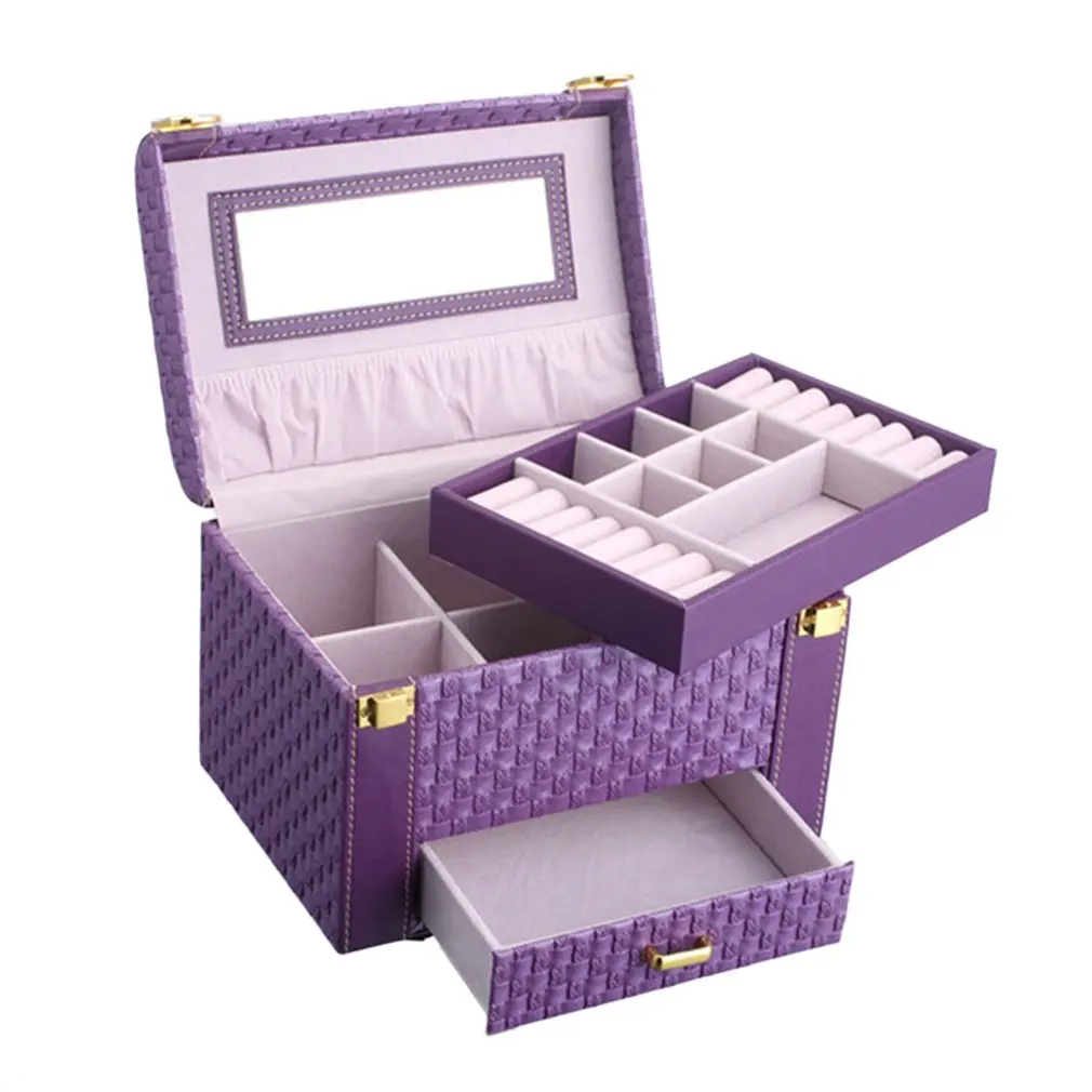 

GENBOLI Jewelry Packaging Box Bracelet Necklace Casket Exquisite Makeup Case Rings Organizer Container Boxes Luxury Gifts