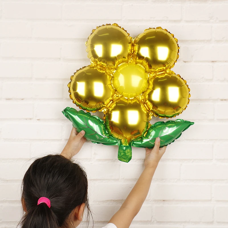 1pc 18inch birthday flower balloon five petals flower Foil balloons Wedding favors and gifts birthday party decorations globos