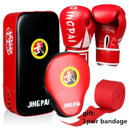 

PU Leather MMA Boxing Punching Mitt Target Focus Foot Punch Pad Training Boxing Glove Hand Wraps For Karate Muay Thai Kick