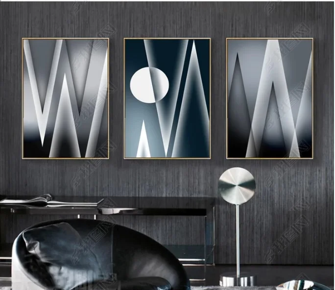 Abstract Simple Geometric Lines Pattern Decorative Paintings Modular