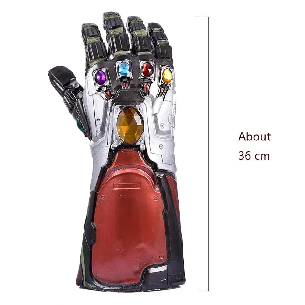 Светодиодный фонарь Thanos Infinity Gauntlet перчатки Мстители Infinity War Косплей вечерние фигурки подарочные модельные игрушки реквизит для Хэллоуина