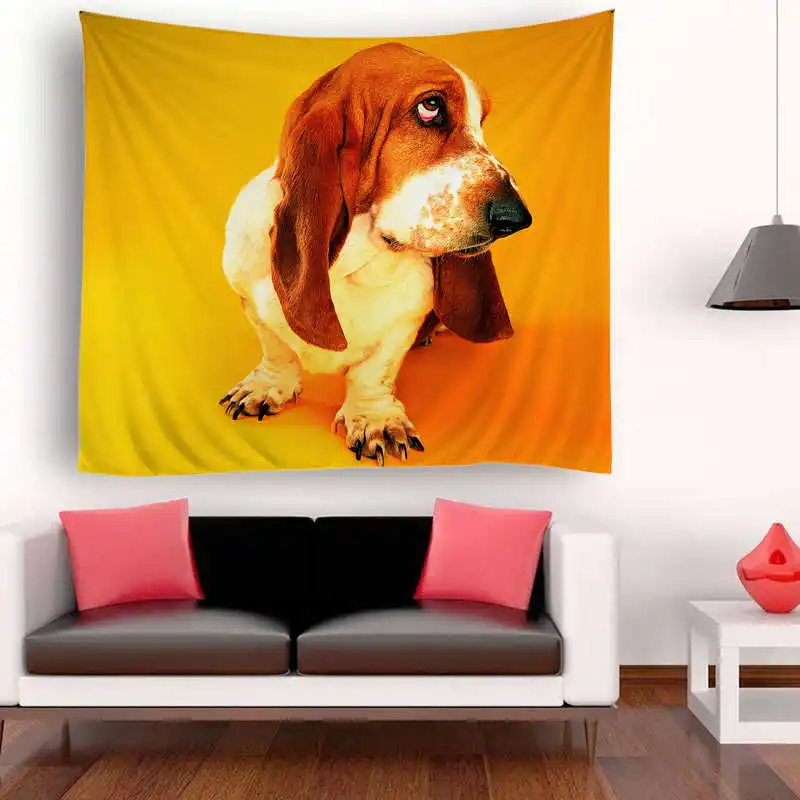 Europe Oil Painting Elk Wall Hanging Tapestry Deer Background Tapestry Deco Hanging Cloth Ceiling Curtain Shawl Tablecloth