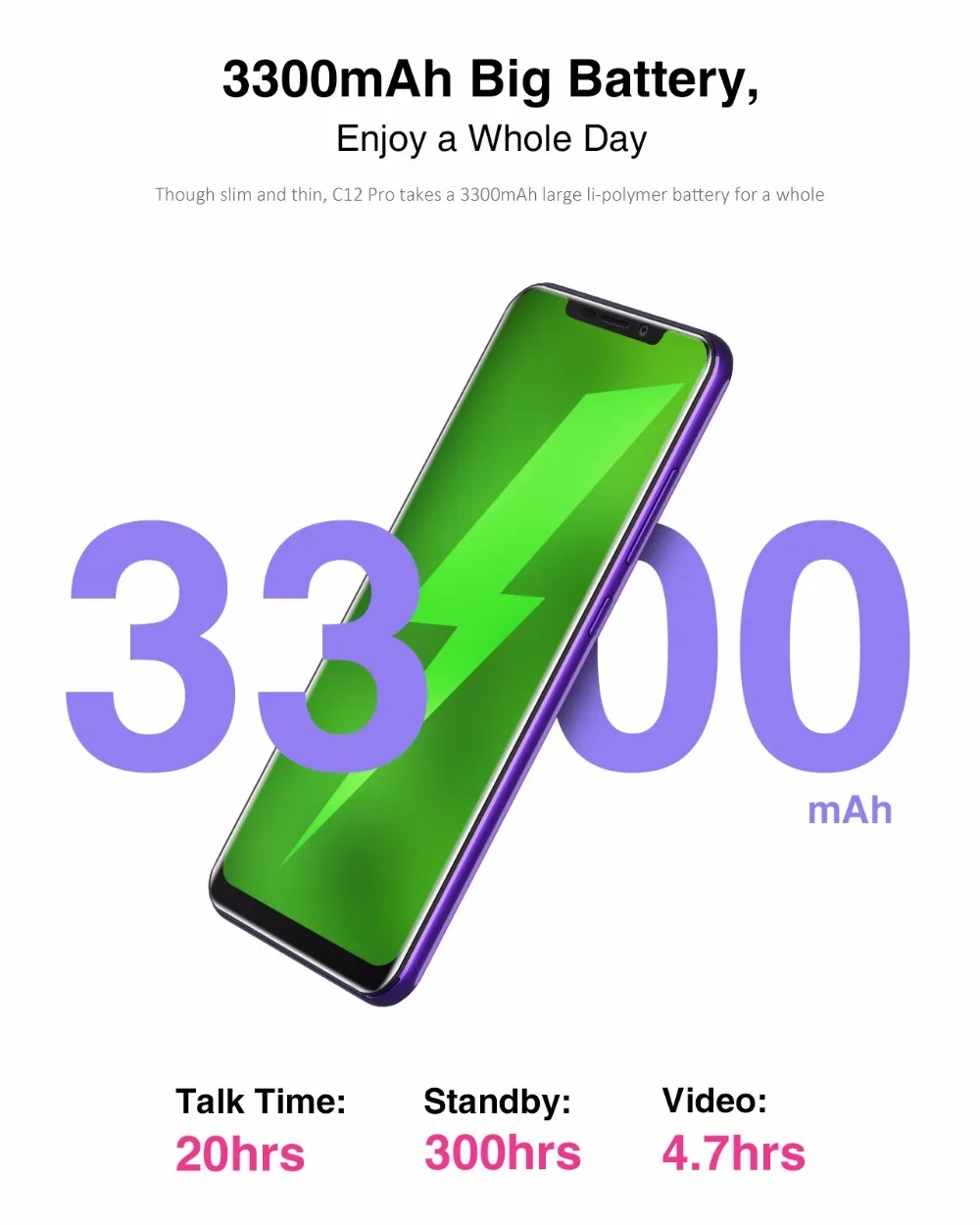 Oukitel C12 Pro Face ID 6 18 дюйма 19:9 u вырезка Дисплей Android 8 1 2 GB Оперативная память 16 Гб