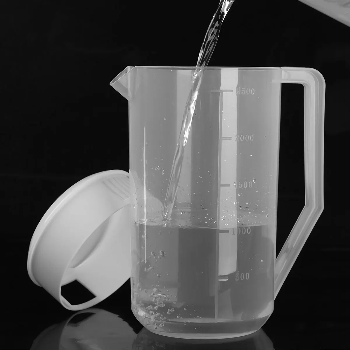 

Large Capacity Food Grade Plastic Water Pitcher Transparent Cold Water Jug with Lid Leakproof Drinking for Water Ice Tea Juice