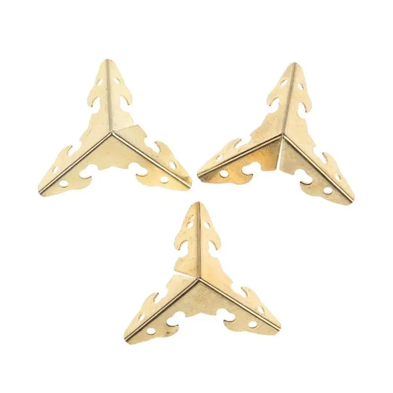 12pcs/set Metal Carve Jewelry Box Corner Protector Furniture Decorative Bracket For jewelry boxes DIY corner decoration