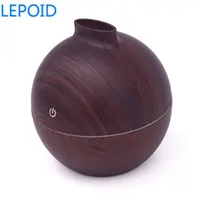 LEPOID USB эфирный масляный диффузор; увлажнитель с автоматическим отключением древесины зерна прохладной тумана для домашнего офиса 130 мл