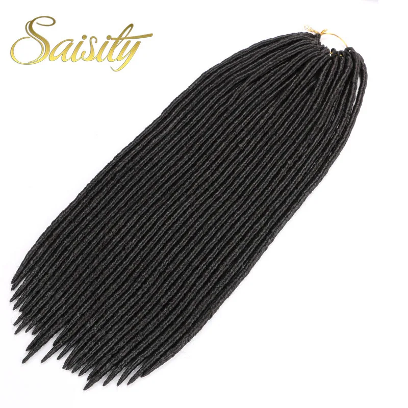 

Saisity faux locs crochet hair synthetic hair dreadlocks jumbo braid braiding hair 14" 18" 24roots/pack havana mambo