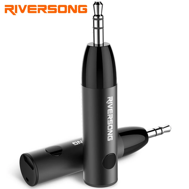 

Riversong 3.5mm Jack Mini Bluetooth Audio Receiver Wireless Music Adapter Car Aux Bluetooth Adapter Built-in Battery