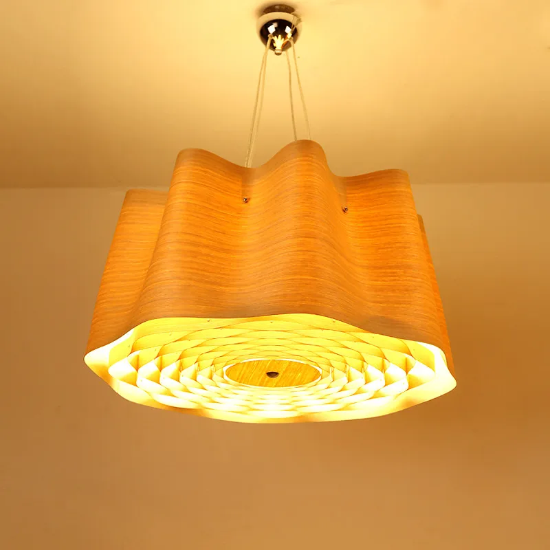 Подвесной светильник BOCHSBC из древесной кожи, Юго-Восточная Азия, креативная индивидуальная лампа для спальни, столовой, гостиной