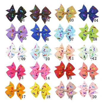 

Sale Popular Children Hair Clip Hair accessories Headwear Baby Ribbon Bow Cute Girls Hairpins With Drills