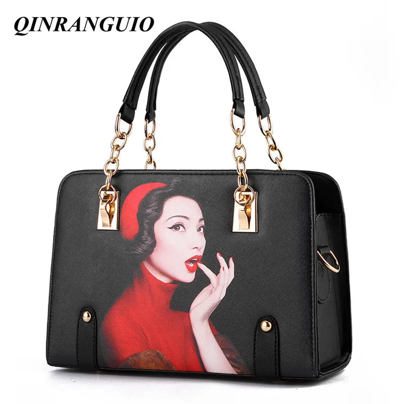 

QINRANGUIO Women Bag Women Leather Handbags 17 Colors Crossbody Bags for Women Shoulder Bag Solid PU Leather Bags Women