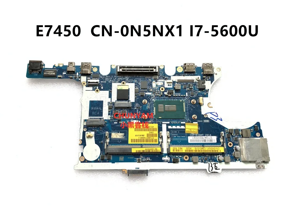 Kefu Cn 0n5nx1 N5nx1 For Dell Latitude E7450 Laptop Motherboard Zbu10 La 61p I7 5600u Mainboard Notebook Pc December