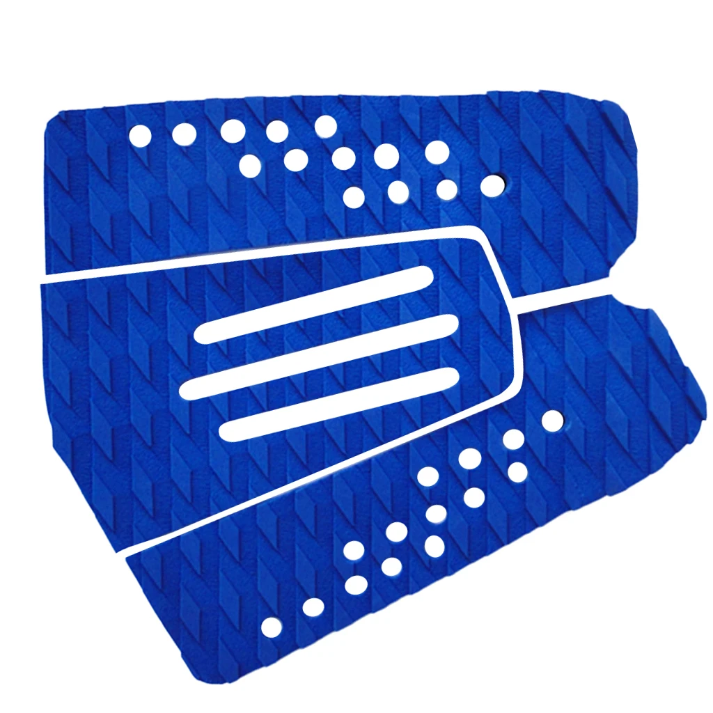High Quality 3 Pieces / Set Blue EVA Tail Pads Surfboard Deck Grips Traction Surfing Mat Boayboard LongBoard Surf Accessories