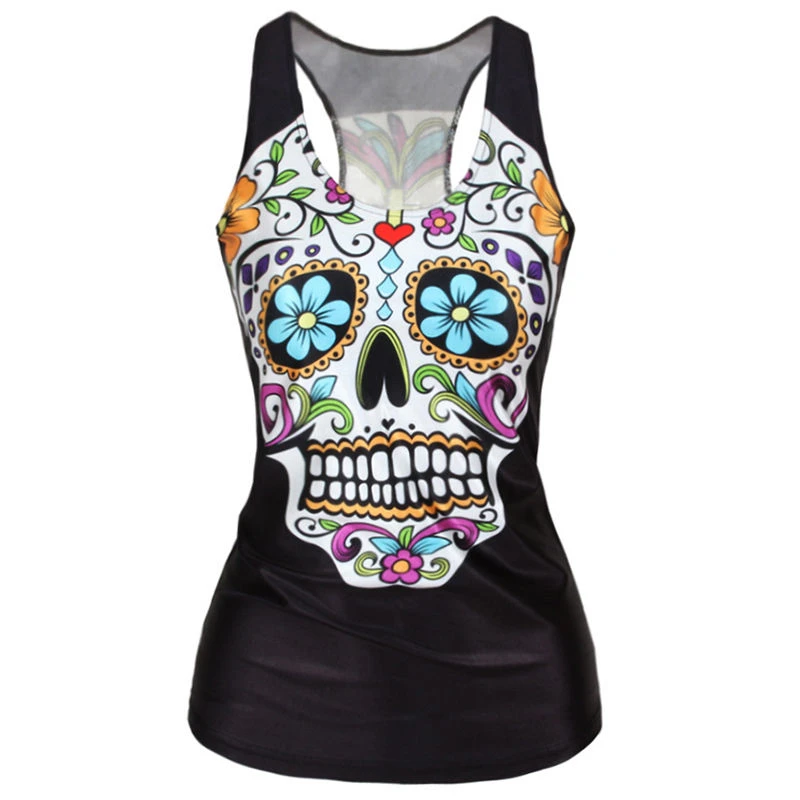 skull vest top womens