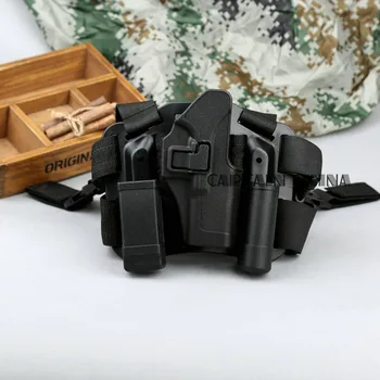 

Military Leg Holster Platform Combat Hunting Gun Accessories Drop Leg for Glock 17 19 23 32 36 black