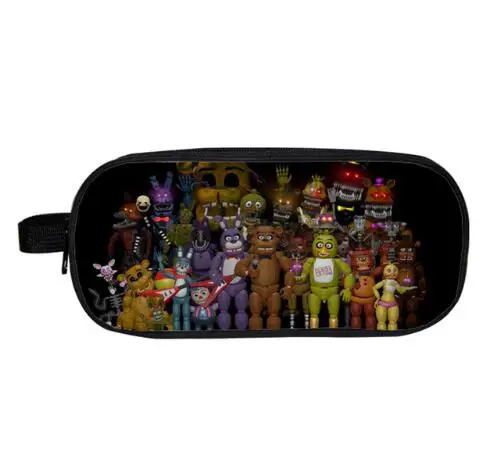 

Five Nights at Freddy Cosmetic Cases Fnaf Stationery Organizer Storage Bag Case Five Nights at Freddys Pencil Holder Bags