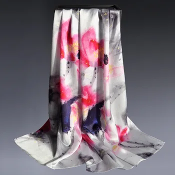 

Satin Silk Scarves, Silk Scarves And Shawls In Spring And Winter