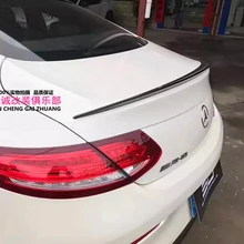 W205 карбоновый спойлер для Mercedes-Benz C200 C250 C300 C350 C63 AMG Coupe 2 двери- углеродного волокна задний спойлер, крыло, багажник