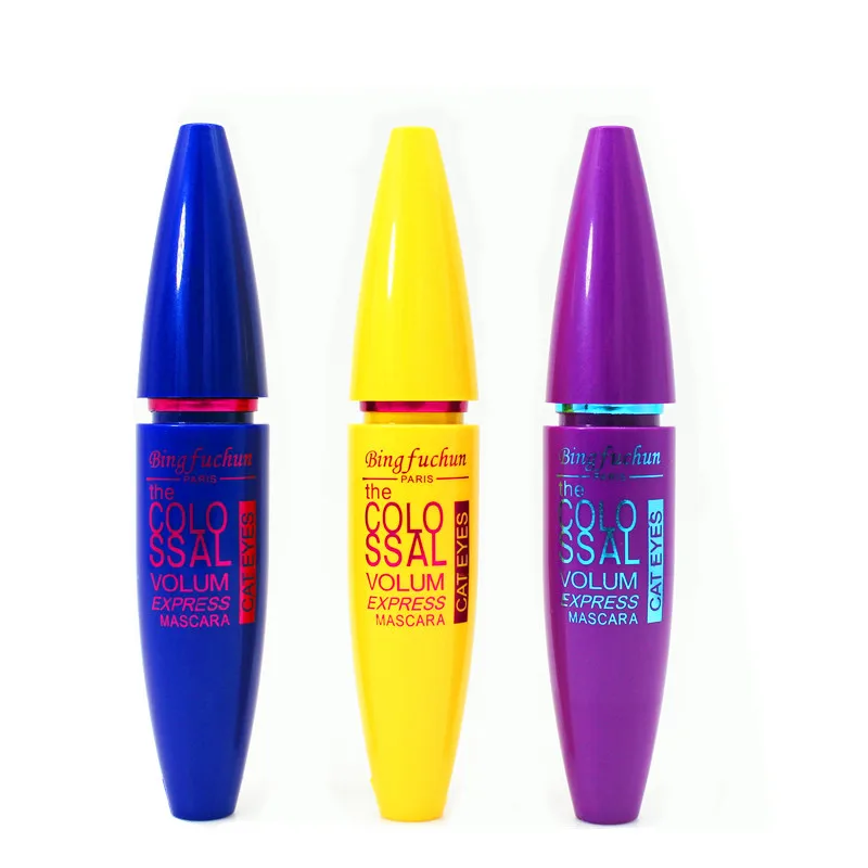 

mascara brand Black False Eyelashes Colossal Volume Express Make Up Eyes Curling Waterproof rocket magnum false lash mascara