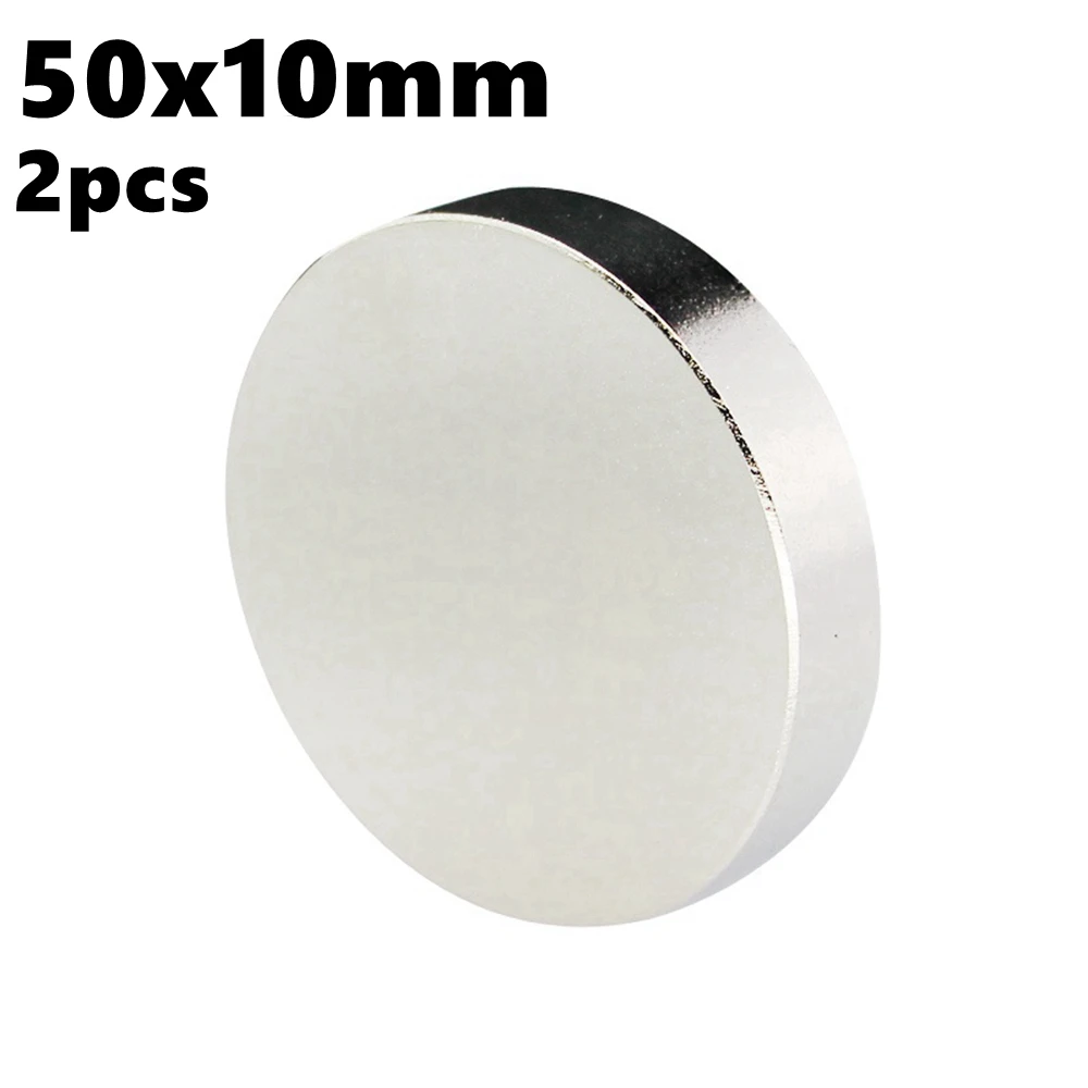 Super Powerful Strong Sheet 2pcs Disc 50mm X10mm Ndfeb 50x10 N35