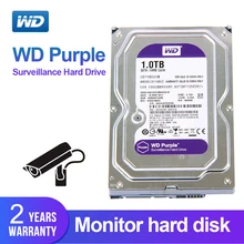 WD фиолетовый 1 ТБ 3,5 «жесткий диск наблюдения для системы безопасности WD10EJRX HDD SATAIII DVR CCTV PC HDD внутренние жесткие диски